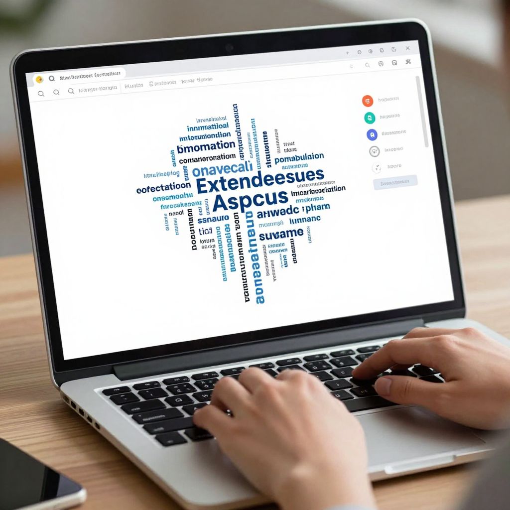 AI가 실시간으로 키워드 클러스터를 생성하는 모습