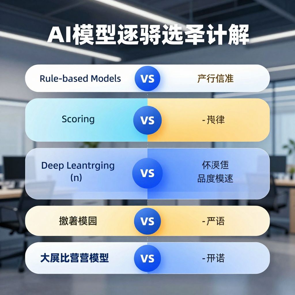 핀테크 서비스 설계에서 AI 모델 유형 비교 차트
